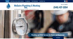 Desktop Screenshot of mcguireplumbingheating.com